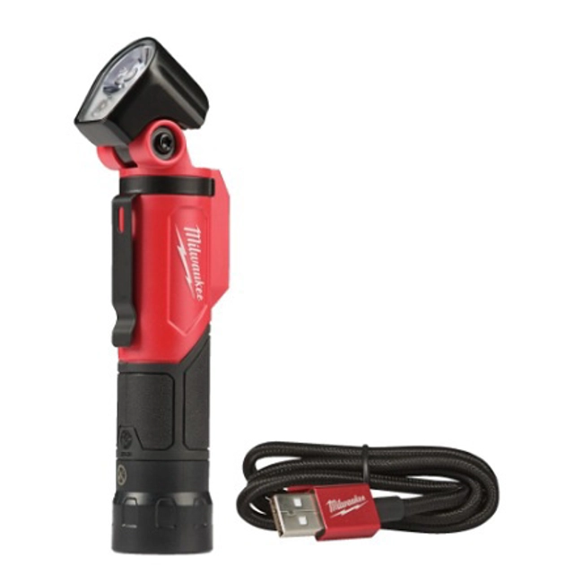 Vendita online Torcia pivot ricaricabile con USB 500 Lumen